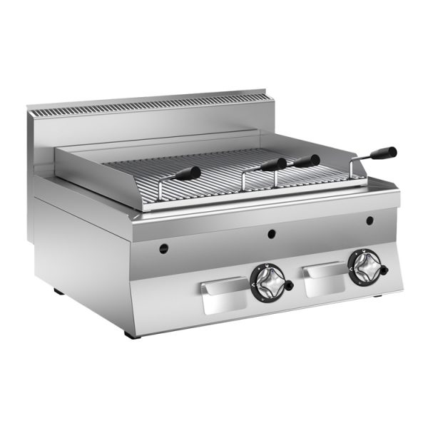 lavasteengrill 80cm, 14.0kw, Witech p650 gas